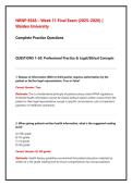 NRNP 6568 Week 11 Final Exam &lpar;2025&sol;2026&rpar; Walden University &ndash; Complete High-Yield Family Nurse Practitioner Study Bank with Detailed Clinical Rationales &lpar;Grade A&plus;&rpar;