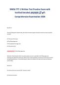 NWSA TTT-1 Written Test Practice Exam with&NewLine;Verified Detailed ANSWERs&NewLine;Comprehensive Examination 2026
