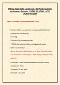 NYS Real Estate Broker License Exam &ndash; 200 Practice Questions &NewLine;with Answers & Rationales VERIFIED SOLUTIONS LATEST &NewLine;UPDATE THIS YEAR