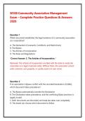 M100 Community Association Management Exam Prep 2026&sol;2027 &ndash; Complete Practice Questions&comma; CAI National Standards & Detailed Answers &lpar;Pass on First Try&rpar;