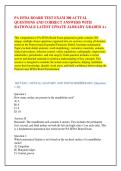 PA EFDA BOARD TEST EXAM 300 ACTUAL &NewLine;QUESTIONS AND CORRECT ANSWERS WITH &NewLine;RATIONALE LATEST UPDATE ALREADY GRADED A&plus; 