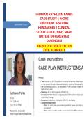 iHuman Kathleen Parks Case Study &vert; More Frequent & Severe Headaches &vert; Clinical Study Guide&comma; H&P&comma; SOAP Note & Differential Diagnosis