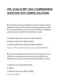 ATPL EXAM SCRIPT 2026 COMPREHENSIVE&NewLine;QUESTIONS WITH VERIFIED SOLUTIONS&NewLine;