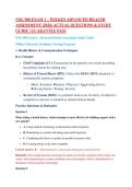 NSG 500 Exam 1 &ndash; Wilkes Advanced Health Assessment &lpar;2026&rpar; Actual Questions & Study Guide &vert; Guarantee Pass