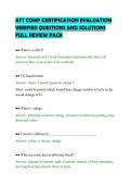 ATT COMP CERTIFICATION EVALUATION&NewLine;VERIFIED QUESTIONS AND SOLUTIONS&NewLine;FULL REVIEW PACK&NewLine;