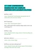 ATT COMP COMPREHENSIVE&NewLine;EXAMINATION TEST COMPLETE&NewLine;QUESTIONS WITH ACCURATE SOLUTIONS&NewLine;