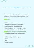 AUDIT AND ASSURANCE 2ND EDITION COMPREHENSIVE EXAM SCRIPT COMPLETE QUESTIONS VERIFIED SOLUTIONS&NewLine;