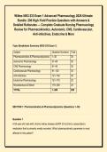 Wilkes NSG 533 Exam 1 Advanced Pharmacology 2026 Ultimate &NewLine;Bundle&colon; 200 High-Yield Practice Questions with Answers & &NewLine;Detailed Rationales &mdash; Complete Graduate Nursing Pharmacology &NewLine;Review for Pharmacokinetics&comma; Autonomic&comma; CNS&comma; Cardiovascular&comma; &NewLine;Anti-infec