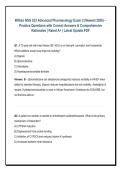 Wilkes NSG 533 Advanced Pharmacology Exam 2 &lpar;Newest 2026&rpar; &ndash; &NewLine;Practice Questions with Correct Answers & Comprehensive &NewLine;Rationales &vert; Rated A&plus; &vert; Latest Update&period;PDF