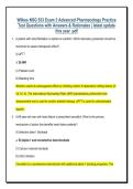 Wilkes NSG 533 Exam 3 Advanced Pharmacology Practice &NewLine;Test Questions with Answers & Rationales &vert; latest update &NewLine;this year &period;pdf