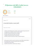P2 Questions with 100&percnt; Verified Answers UPDATED&excl;&excl;&excl;&excl;&period;