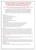 Nebraska Public Safety Telecommunicator Certification Exam 2026&sol;2027 &vert; Verified Q&A with Rationales &vert; Latest A&plus; Guide