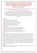 NEBRASKA READING SPECIALIST CERTIFICATION EXAM 2026-2027 &vert;  VERIFIED Q&A WITH RATIONALES &vert; LATEST GUIDELINES