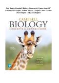 Test Bank - Campbell Biology-Concepts & Connections&comma; 10th Edition &lpar;2020 Taylor &period; Simon &period; Dickey &period; Hogan&rpar; Latest Version 2026 Chapter 1-38 &vert; All Chapters