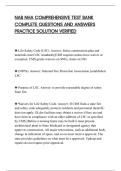 NAB NHA COMPREHENSIVE TEST BANK&NewLine;COMPLETE QUESTIONS AND ANSWERS&NewLine;PRACTICE SOLUTION VERIFIED&NewLine;