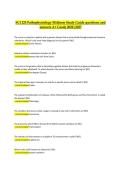 SCI 225 Pathophysiology &ndash; Midterm Practice Questions &lpar;Verified Solutions&rpar; Quiz Bundles 