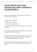 NAB NHA UPDATED ACTUAL EXAM&NewLine;QUESTIONS AND CORRECT ANSWERS FULL&NewLine;SOLUTION GRADED A&plus;