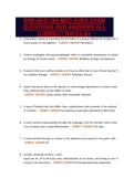 BSN 266 MED SURG HESI STUDY&NewLine;GUIDE LATEST 2026&sol;2027 ACTUAL&NewLine;EXAM QUESTIONS WITH CORRECT&NewLine;ANSWERS 100&percnt; VERIFIED GRADED&NewLine;A&plus;