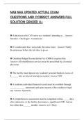 NAB NHA UPDATED ACTUAL EXAM&NewLine;QUESTIONS AND CORRECT ANSWERS FULL&NewLine;SOLUTION GRADED A&plus;