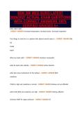 BSN 266 MED-SURG LATEST&NewLine;2026&sol;2027 ACTUAL EXAM QUESTIONS&NewLine;WITH CORRECT ANSWERS 100&percnt;&NewLine;VERIFIED GRADED A&plus;