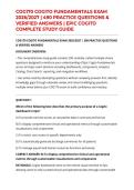 COG170 COGITO FUNDAMENTALS EXAM 2026&sol;2027 &vert; PRACTICE QUESTIONS & VERIFIED ANSWERS &vert; EPIC COGITO COMPLETE STUDY GUIDE