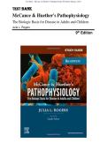 Test Bank - McCance & Huether&rsquo;s Pathophysiology 9th Edition Rogers &vert; The Biologic Basis for Disease in Adults and Children &NewLine;&vert; All Chapters &lpar;1-50&rpar; with Answers and Rationales&NewLine;
