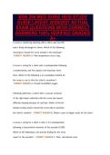 BSN 266 MED SURG HESI STUDY&NewLine;GUIDE LATEST 2026&sol;2027 ACTUAL&NewLine;EXAM QUESTIONS WITH CORRECT&NewLine;ANSWERS 100&percnt; VERIFIED GRADED&NewLine;A&plus;
