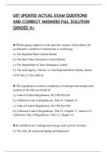 UST UPDATED ACTUAL EXAM QUESTIONS&NewLine;AND CORRECT ANSWERS FULL SOLUTION&NewLine;GRADED A&plus;