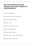 EMD V13&period;0A UPDATED ACTUAL EXAM&NewLine;QUESTIONS AND CORRECT ANSWERS FULL&NewLine;SOLUTION GRADED A&plus;