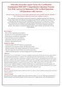 Nebraska Series 63 Exam Prep 2026-2027&colon; Practice Questions with Rationales & State-Specific Rules &lpar;Uniform Securities Act&rpar;
