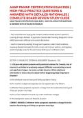 AANP PMHNP CERTIFICATION EXAM 2026 &vert; HIGH-YIELD PRACTICE QUESTIONS & ANSWERS WITH DETAILED RATIONALES &vert; COMPLETE BOARD REVIEW STUDY GUIDE