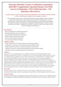 Nebraska Substitute Teacher Certification Exam 2026-2027&colon;  Verified Practice Questions with Answers & Rationales