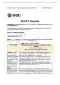 WGU D389 UXM4 Task 1&colon;Complete QUOTA Analysis & Health Coach Evidence-Based Passed Paper &vert; 2026 Update Complete&period;