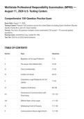 Multistate Professional Responsibility Examination &lpar;MPRE&rpar; &mdash;&NewLine;August 11&comma; 2026 U&period;S&period; Testing Centers&NewLine;Comprehensive 150-Question Practice Exam