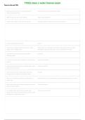 TCEQ Class C Water Operator License Exam Questions and Answers 2026-2027 &vert; Texas Water Certification Study Guide