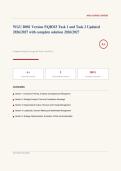 WGU D081 Version 5 QBM3 Task 1 & 2 Actual Exam 2026&sol;2027 &ndash; Complete Exam-Style Questions with Solutions &vert; 100&percnt; Verified Answers &ndash; Pass Guaranteed &ndash; A&plus; Graded 