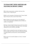 TCI EXAM SCRIPT TESTED QUESTIONS AND&NewLine;SOLUTIONS 100 PERCENT CORRECT