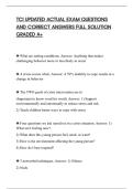 TCI UPDATED ACTUAL EXAM QUESTIONS&NewLine;AND CORRECT ANSWERS FULL SOLUTION&NewLine;GRADED A&plus; 