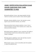 USABO CERTIFICATION EVALUATION EXAMS&NewLine;SOLVED QUESTIONS STUDY GUIDE&NewLine;GUARANTEED TO PASS&NewLine;