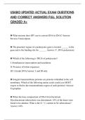 USABO UPDATED ACTUAL EXAM QUESTIONS&NewLine;AND CORRECT ANSWERS FULL SOLUTION&NewLine;GRADED A&plus;
