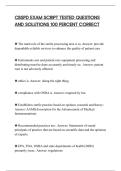 CBSPD EXAM SCRIPT TESTED QUESTIONS&NewLine;AND SOLUTIONS 100 PERCENT CORRECT&NewLine;