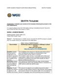 WGU D389 UXM4 Tasks 1&ndash;3 Complete Bundle &vert; QUOTA Analysis&comma; Learning Strategies & Clinical Data Analyst &vert; 2026 Update &vert; 100&percnt; Correct&period;