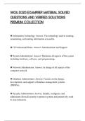 WGU D320 EXAMPREP MATERIAL SOLVED&NewLine;QUESTIONS AND VERIFIED SOLUTIONS&NewLine;PREMIUM COLLECTION