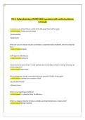 WCU Pathophysiology &lpar;Midterm&rpar; &ndash; Questions with Verified Solutions &ndash; A&plus; Grade &ndash; Practice Questions with Answers&vert;West Coast University &lpar;WCU&rpar; Pathophysiology Midterm