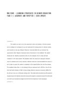 WGU D389 - LEARNING STRATEGIES IN HIGHER EDUCATION TASK 3 &vert; ACCURATE AND VERIFIED &vert; 2026 UPDATE
