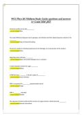 WCU Phys 261 Midterm Study Guide &ndash; Questions and Answers &ndash; A&plus; Grade 2026&sol;2027 &ndash; Practice Questions with Answers&vert;West Coast University &lpar;WCU&rpar; PHYS 261 &ndash; Human Physiology Midterm Study Guide 