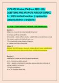 USPS 421 Window SSA Exam 2026 -160&plus; &NewLine;QUESTIONS AND ANSWERS ALREADY GRADED &NewLine;A&plus;&period; 100&percnt; Verified Solutions &vert; Updated Per &NewLine;Latest Guidelines &vert; Graded A&plus;