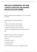 HRB EXAM COMPREHENSIVE TEST BANK&NewLine;COMPLETE QUESTIONS AND ANSWERS&NewLine;PRACTICE SOLUTION VERIFIED