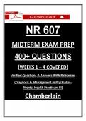 NR 607 Midterm Exam Prep Chamberlain  &ndash; &lpar;2026&rpar; Actual Questions & Answers &lpar;Guarantee Pass&rpar;