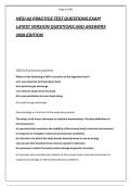HESI A2 PRACTICE TEST QUESTIONS EXAM &NewLine;LATEST VERSION QUESTIONS AND ANSWERS &NewLine;2026 EDITION